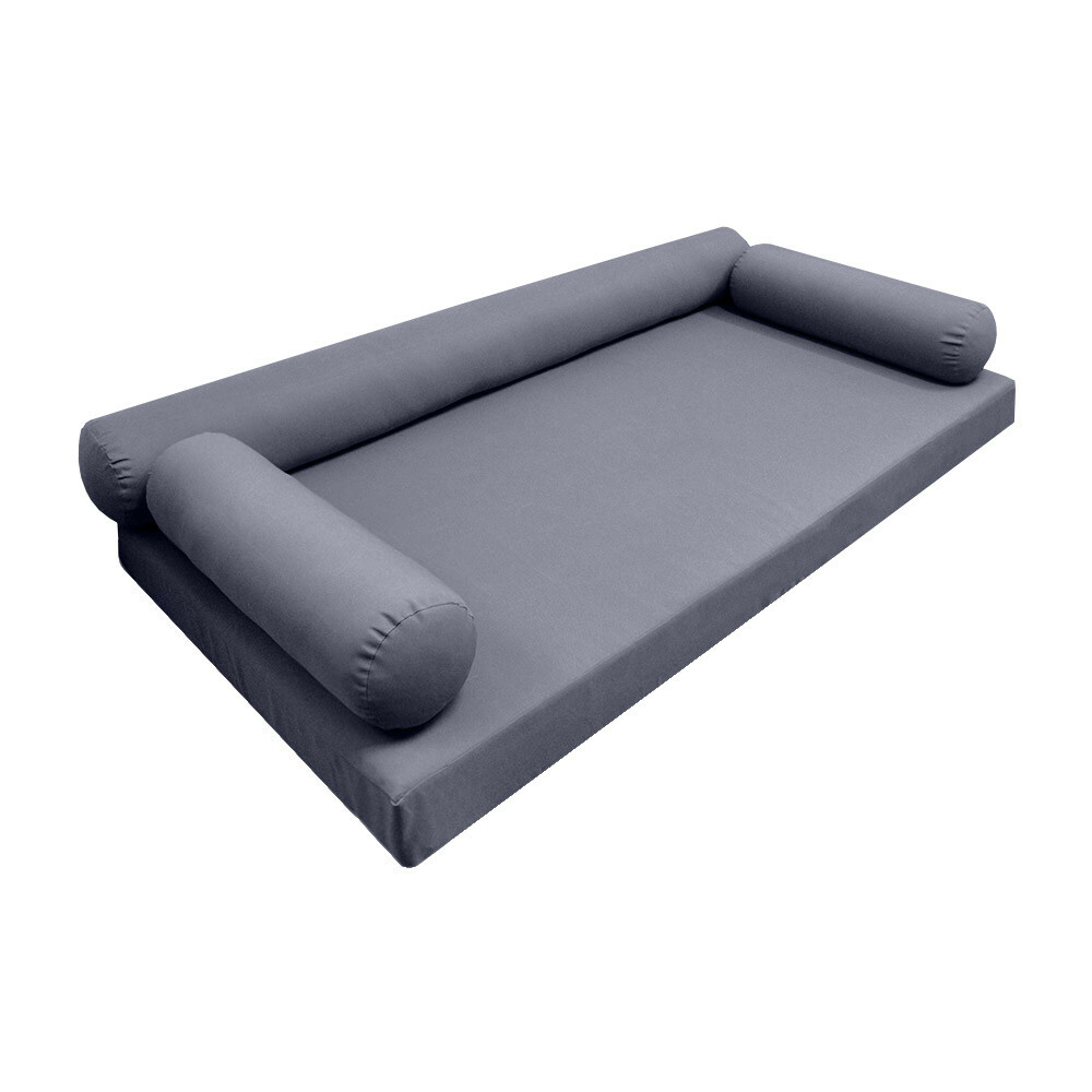 *COVER ONLY*-Style 6 Daybed Mattress Bolster Pillow Covers Knife Edge Crib-AD001