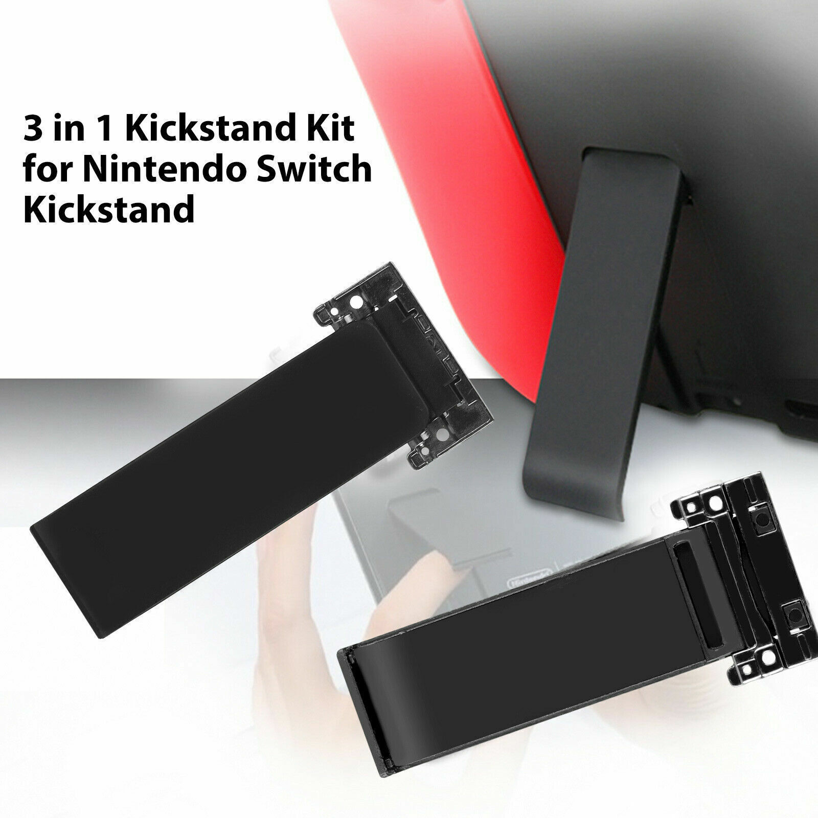 3IN1 for Nintendo Switch Replacement Kickstand Stand Holder Back Bracket + Screw