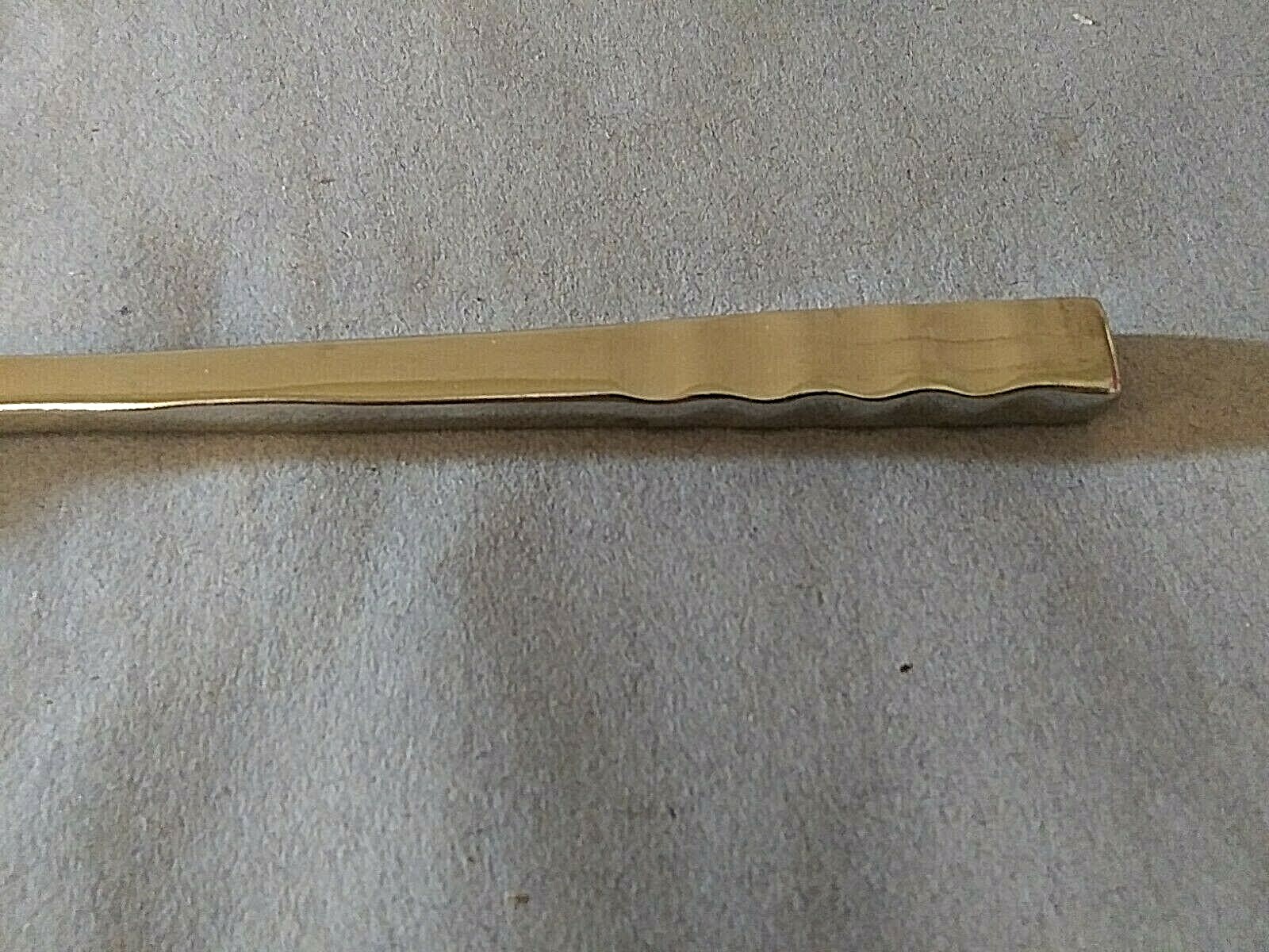 Pier 1 Wavy stainless 9" solid handle dinner knife