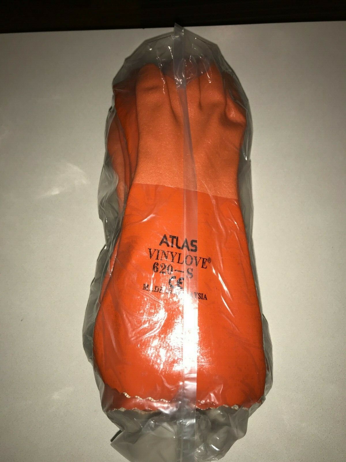 Atlas 620 Vinylove Double-Dipped PVC Chemical Resistant Gloves 12 Pair S - XXL