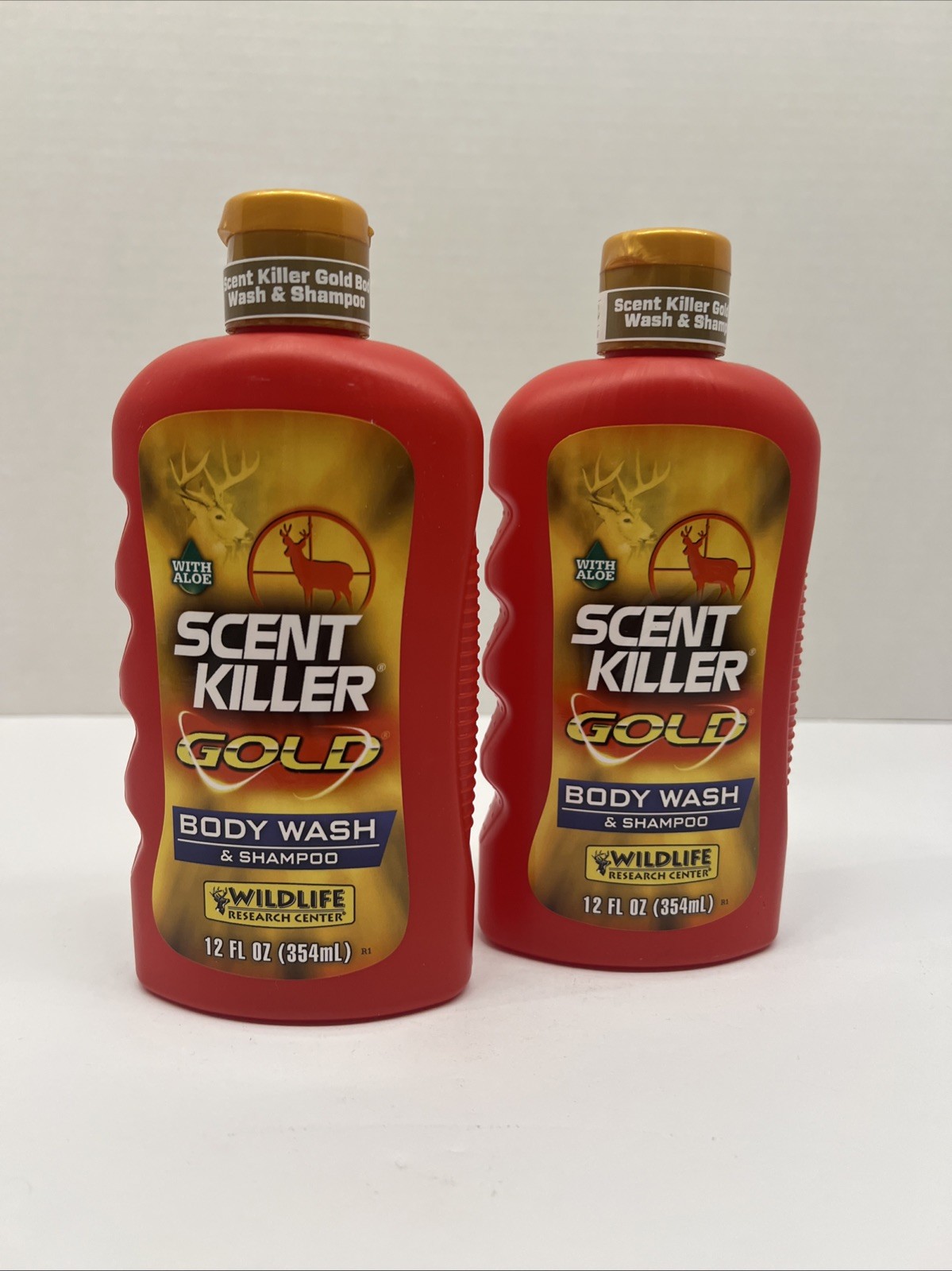 WRC Body Wash & Shampoo Gold 12Fl oz Squeeze FREE SHIPPING LOT OF 2 BRAND NEW