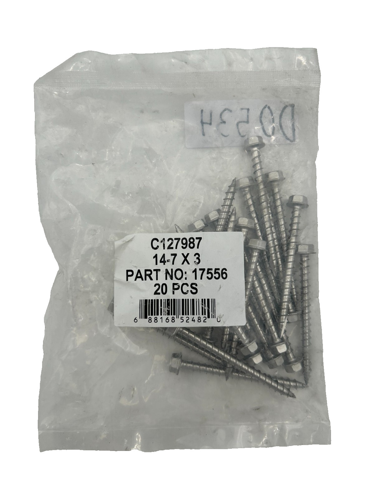 14-7x3 Stainless Steel Solar Mounting Screws 17556 C127987 - Lot of 20
