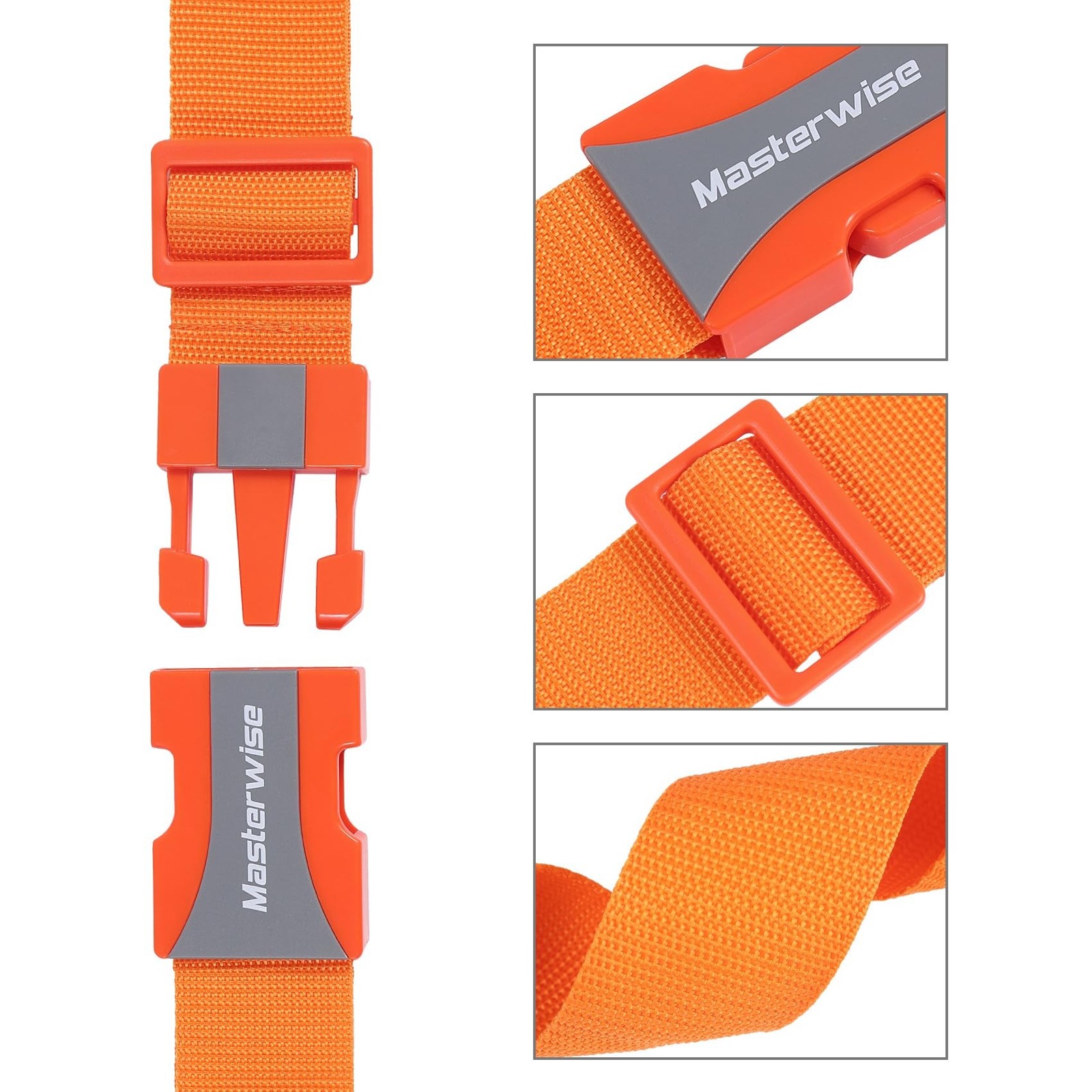 Buckle Straps with Clips, Adjustable Nylon Strap with Buckle, Packing Straps,...