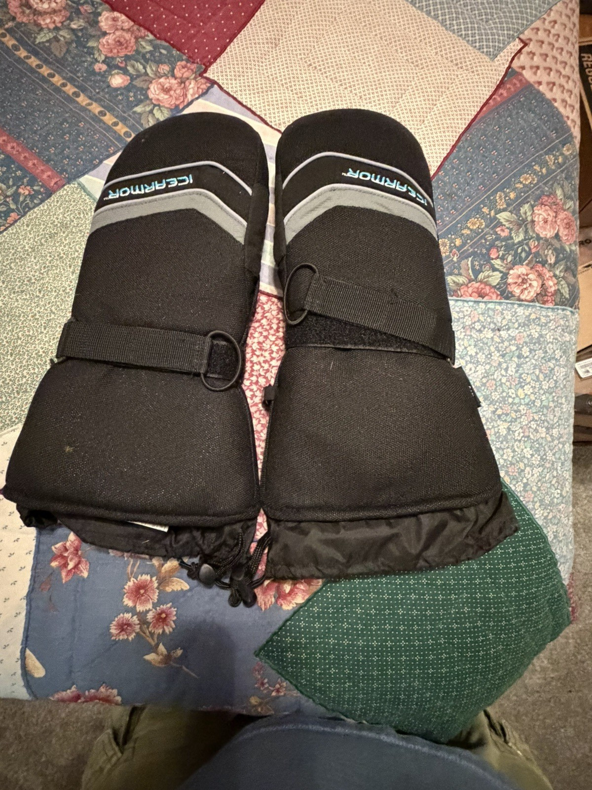ICEARMOR Men's M Black Waterproof Insulated Breathable Winter Mittens