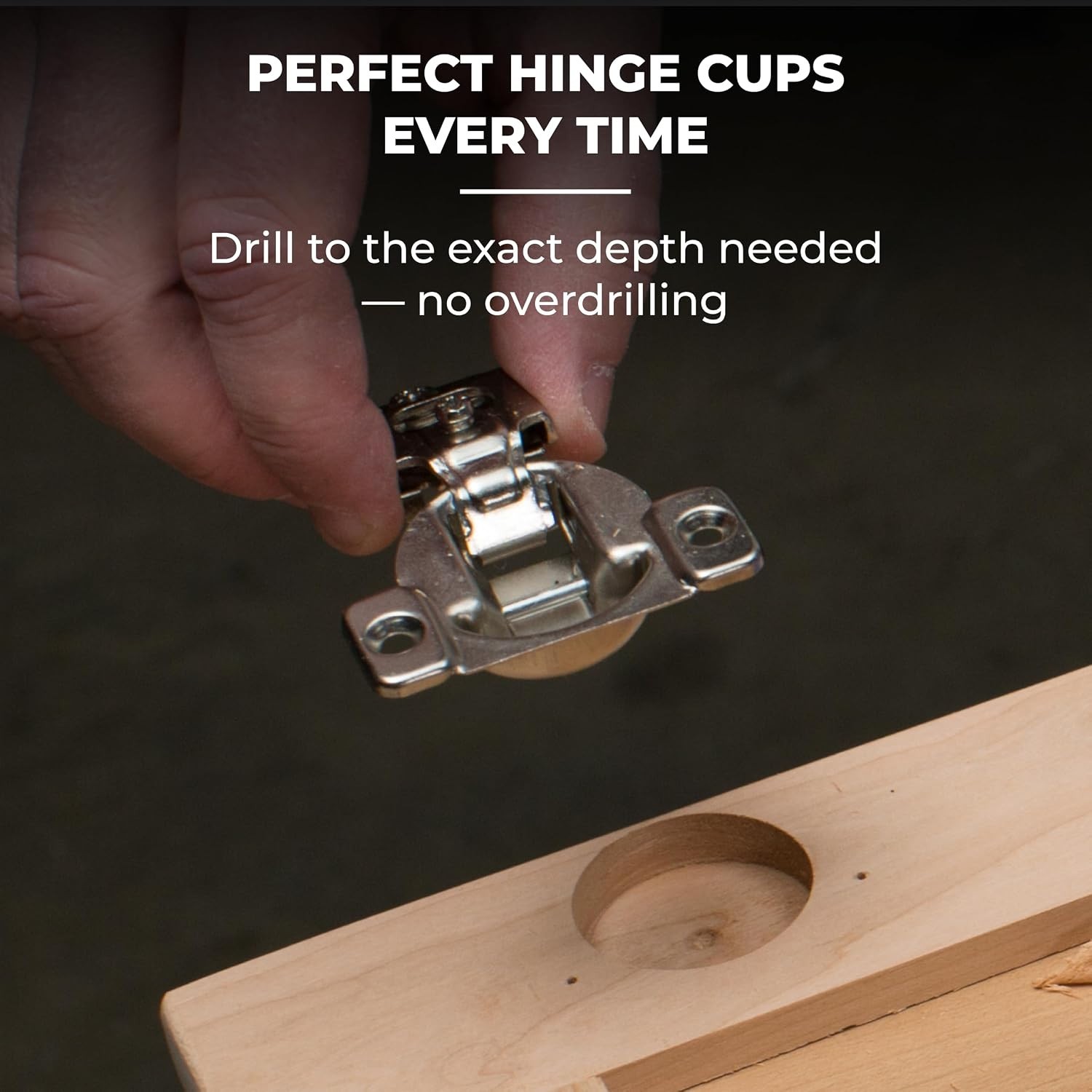 Adjustable Concealed Hinge Jig with 35mm Drilling Bit for Cabinet Installations