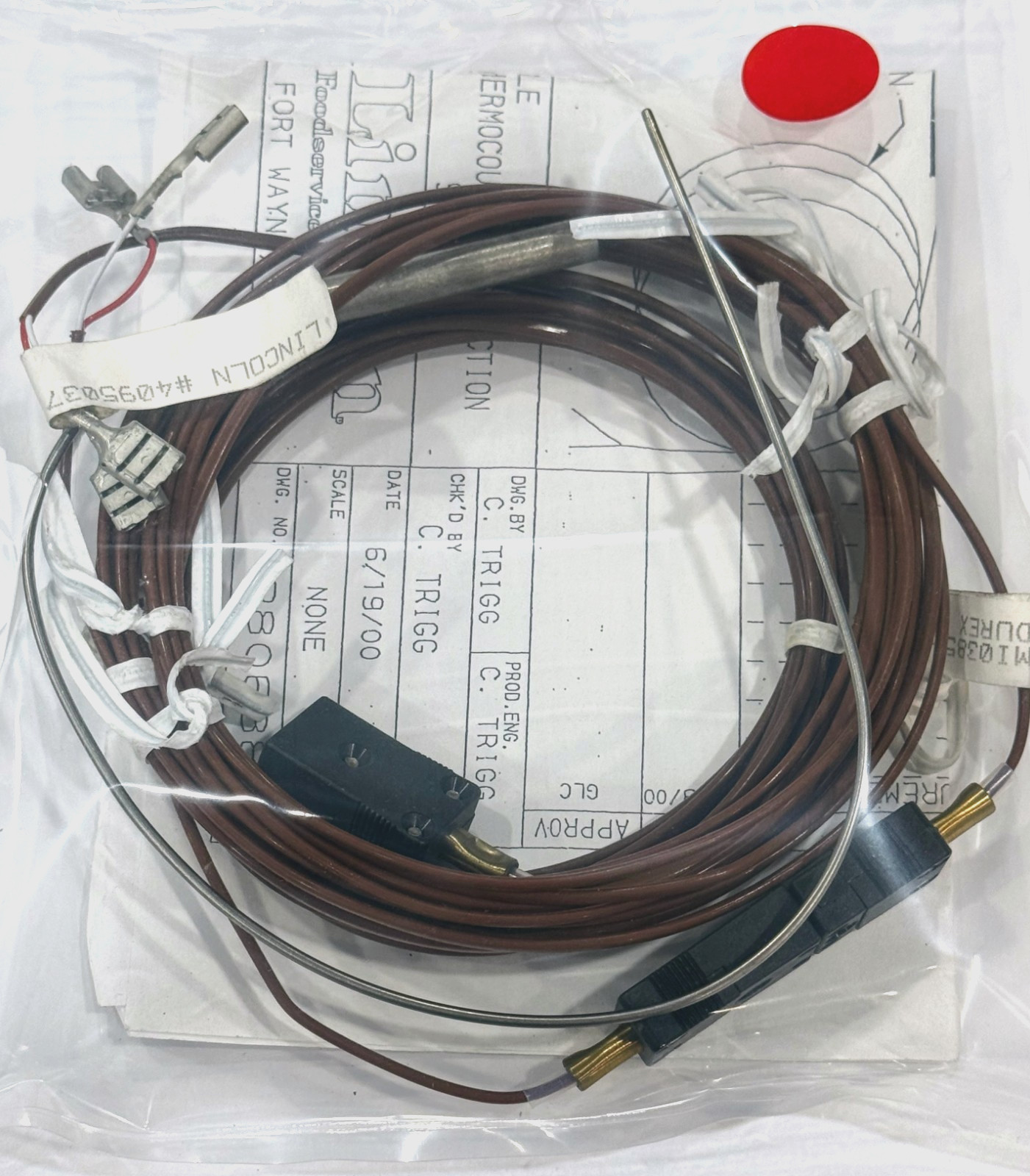 LINCOLN 369706 THERMOCOUPLE WITH CONNECTORS