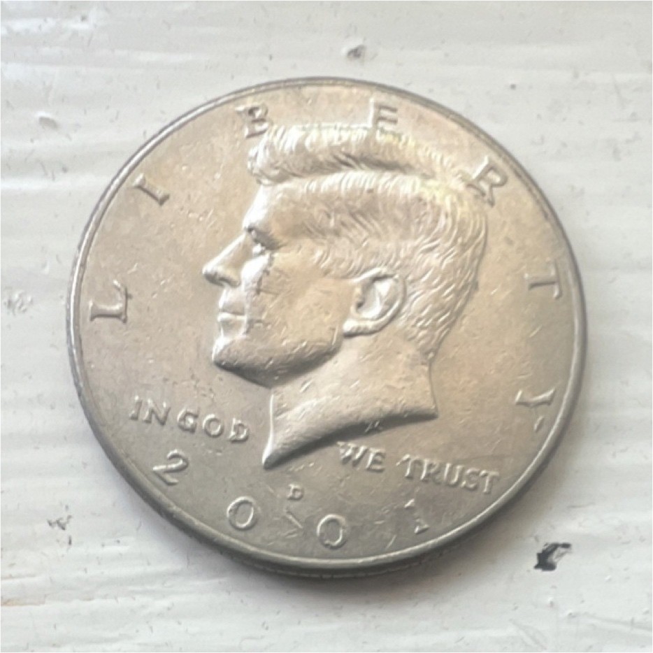 2001 Kennedy Half Dollar 50C KM#202 Philadelphia Mint Business Strike