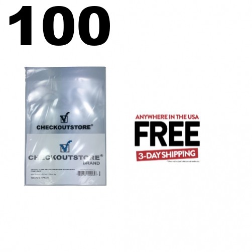 100 CheckOutStore Crystal Clear Golden Age Thick Comic Book Bags ** 1-3 DAY