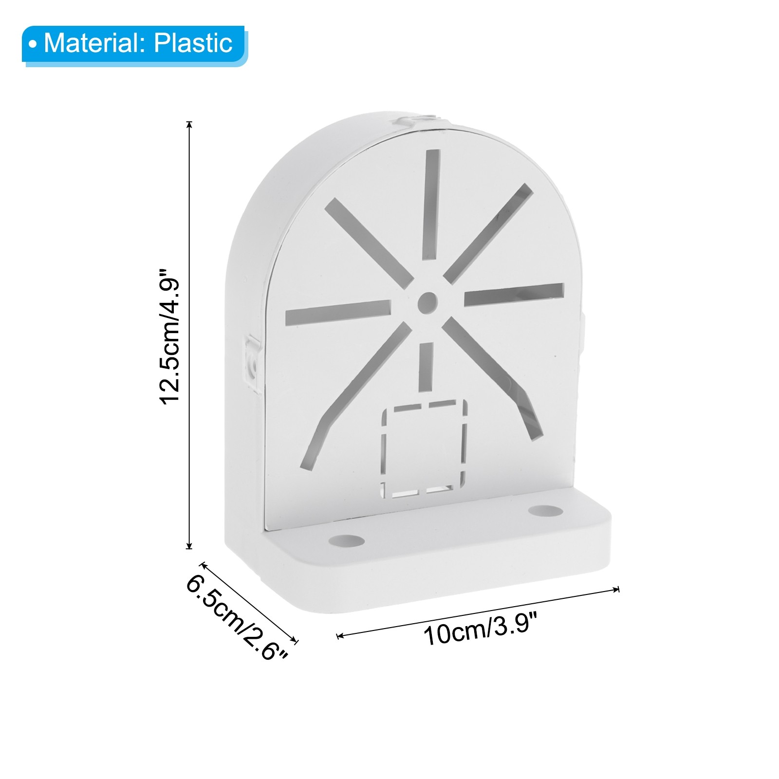 1 Pack Dome Security Camera Mount 4.9" Bracket Junction Box, Plastic