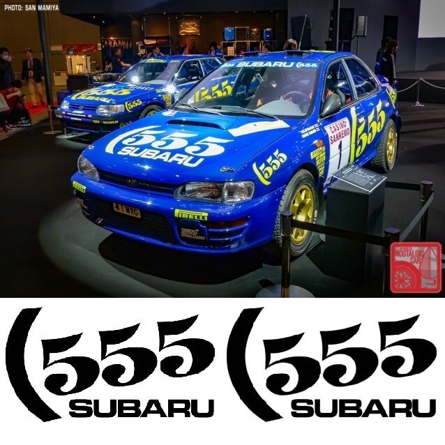 555 Word Rally Championship WRC Fits Subaru Imprezza Decal WRX JDM Bumper