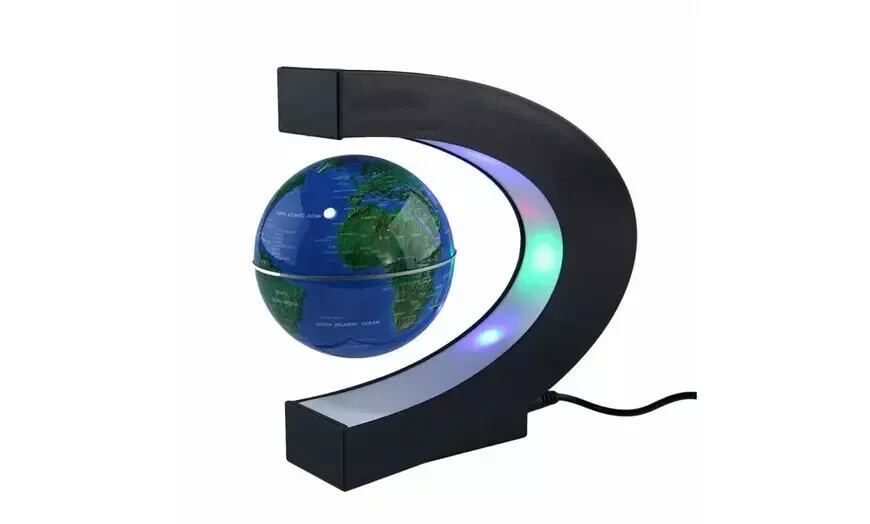 LED Globe Magnetic Levitation Floating Globe Light World Map Rotating Night Lamp