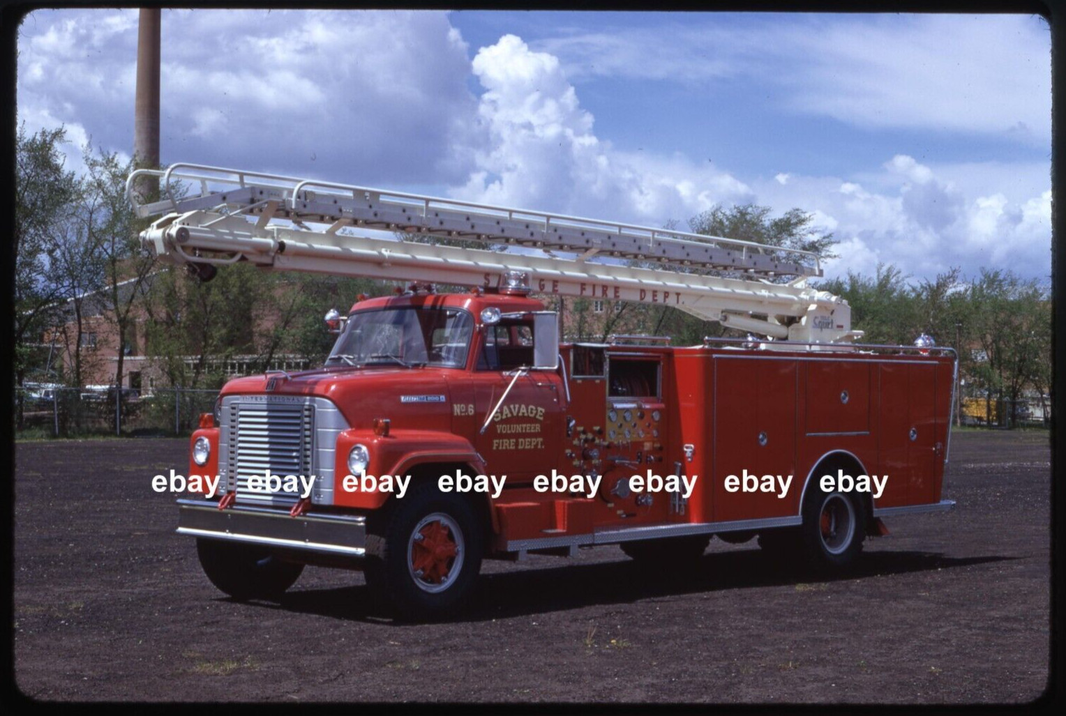 Savage MN 1973 International General Safety 50' TSQ Fire Apparatus Slide