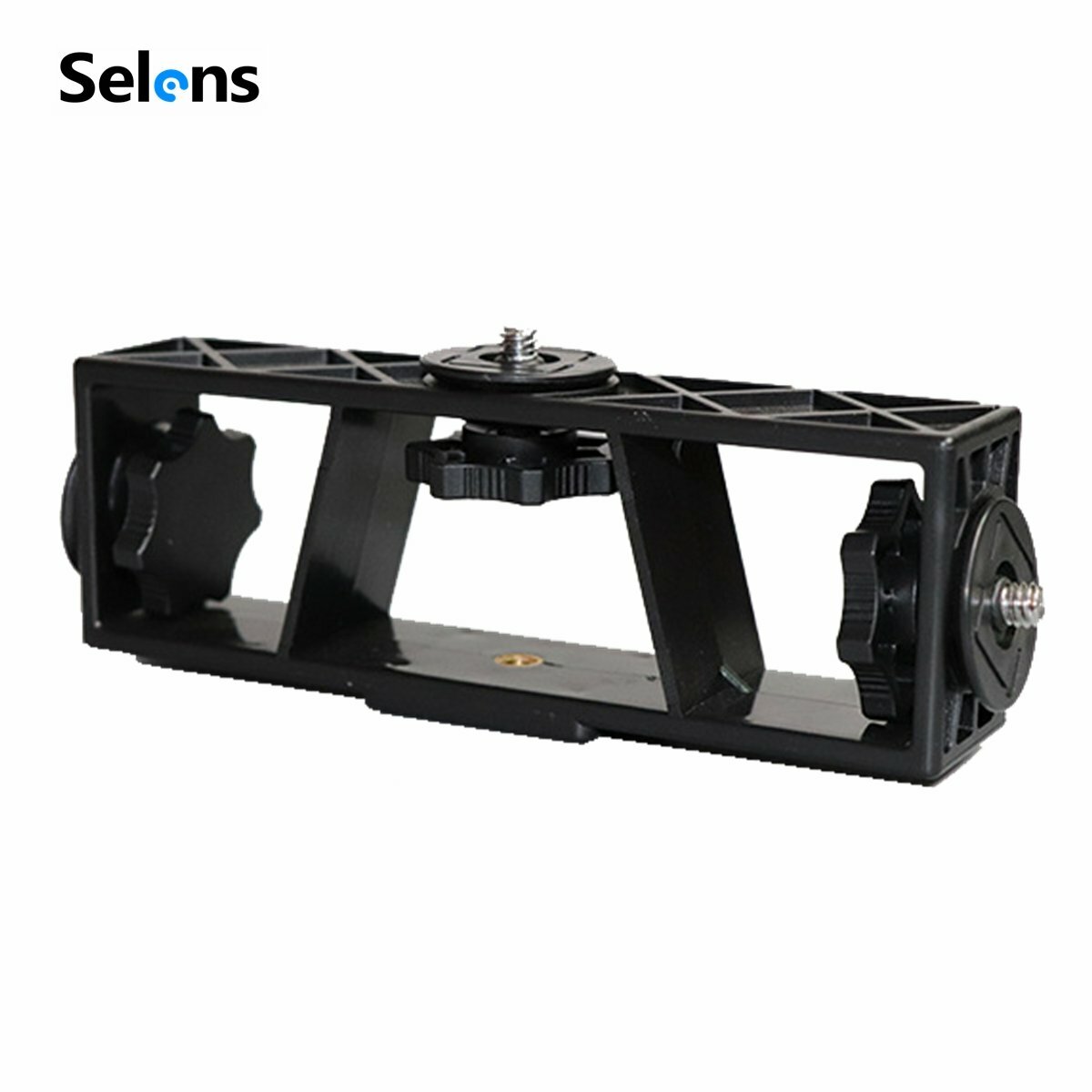 Screw Triple Tripod Stand Holder Mount Bracket Adapter for Phone Camera Makeup