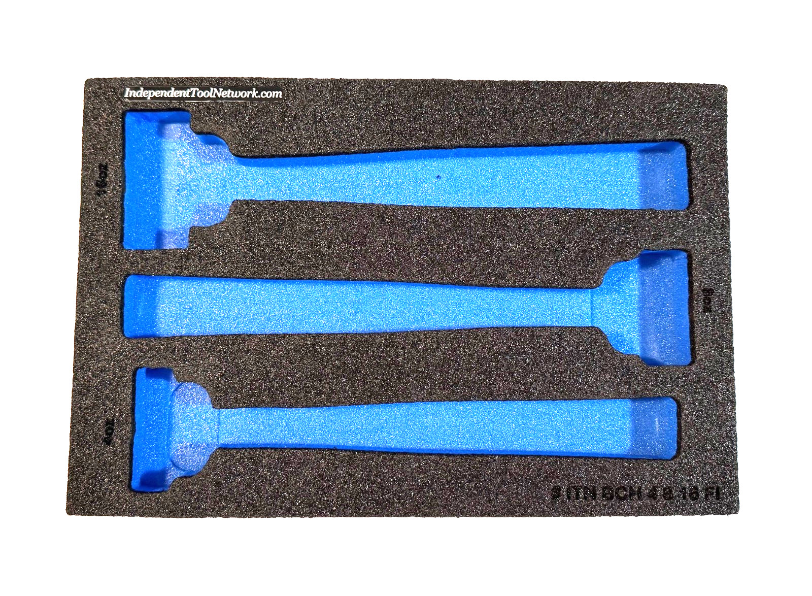 ITN BCH 4 8 16 FI - Foam Insert Hammer Tray Holds 3 Hammer
