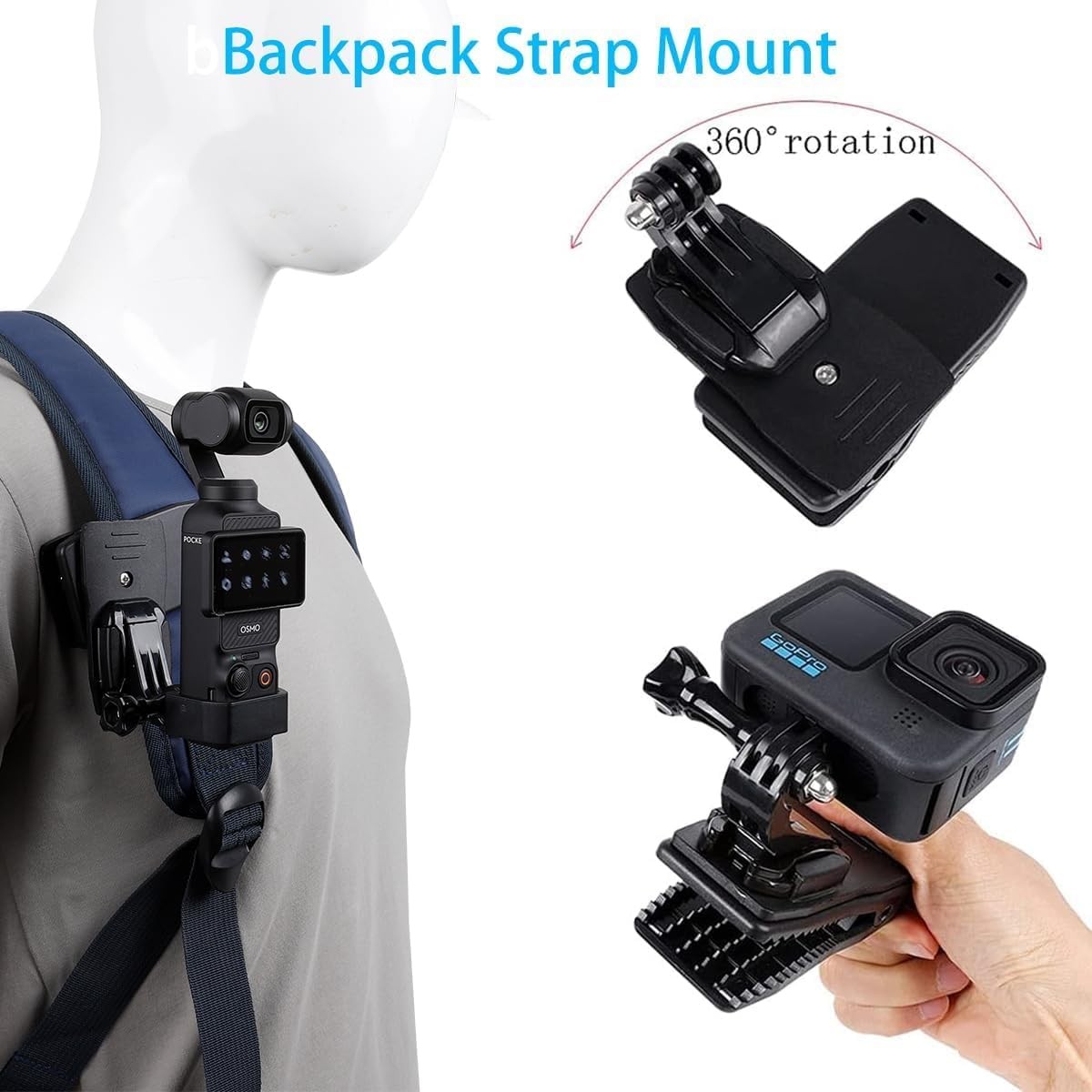 Accessories Kit for OSMO Pocket 3,Including Hard Shell Case,Magnetic Mount,Deskt