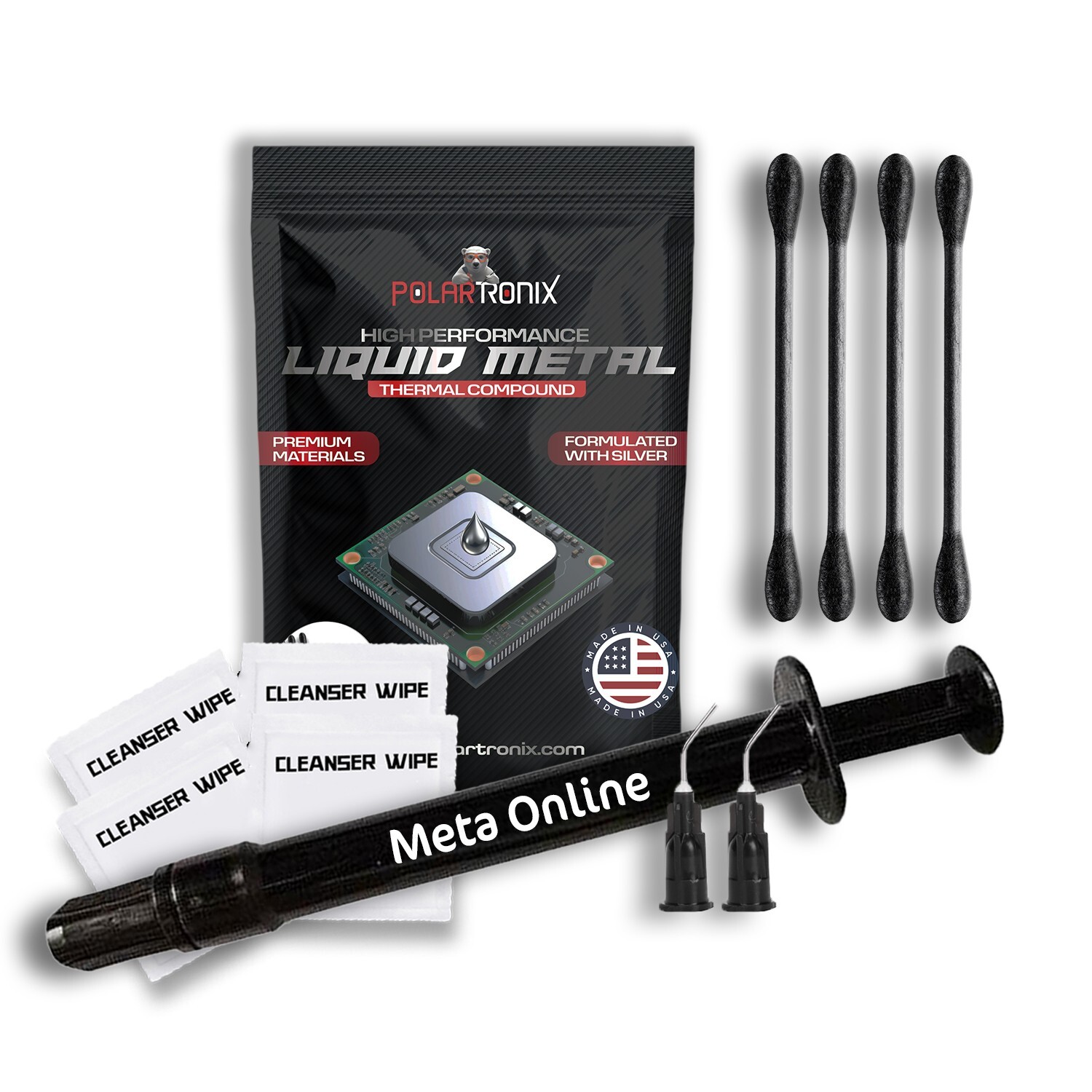 PolarTronix Liquid Metal Thermal Paste 5 Gram Eco Pack for Multiple Applications