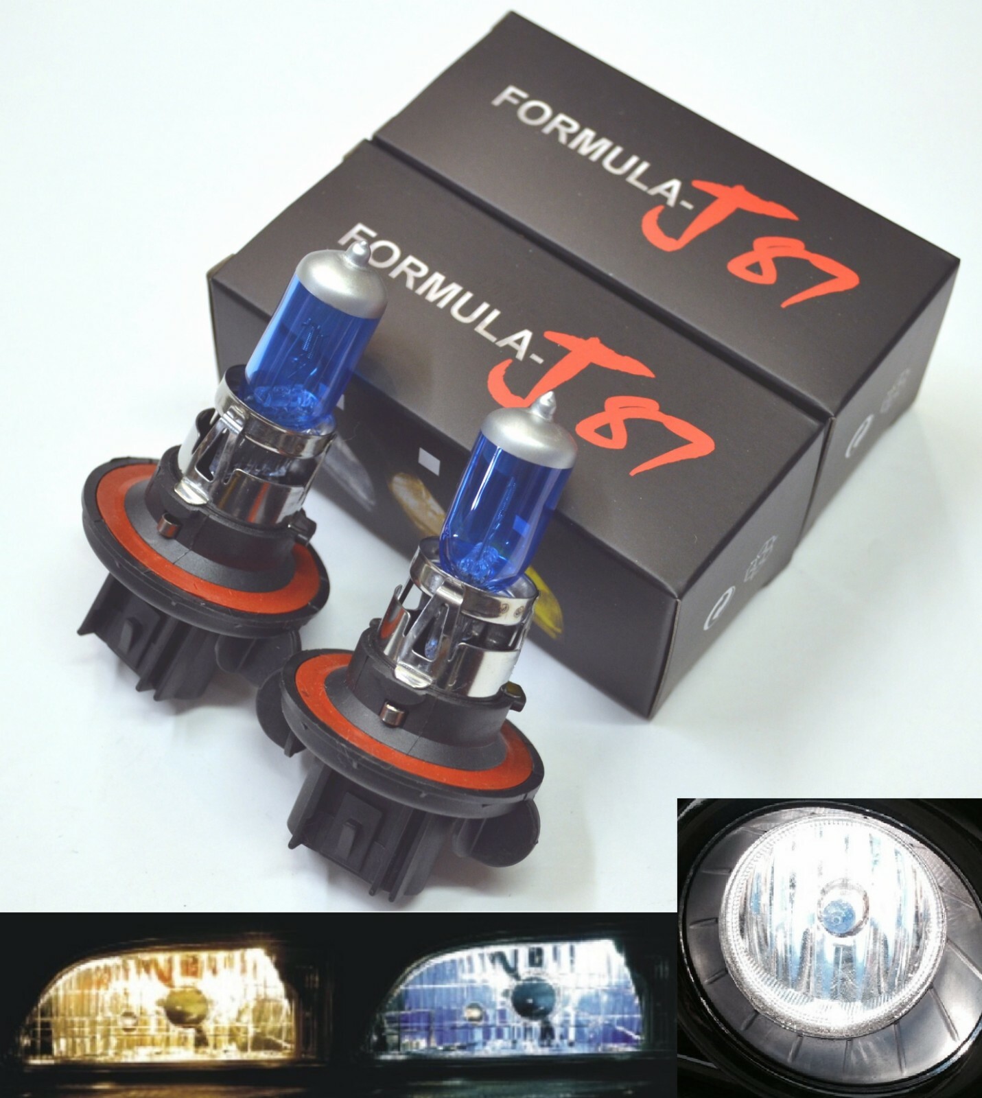 Halogen 9008 H13 100/90W 5000K White Two Bulbs Head Light Rally High Watt ATV