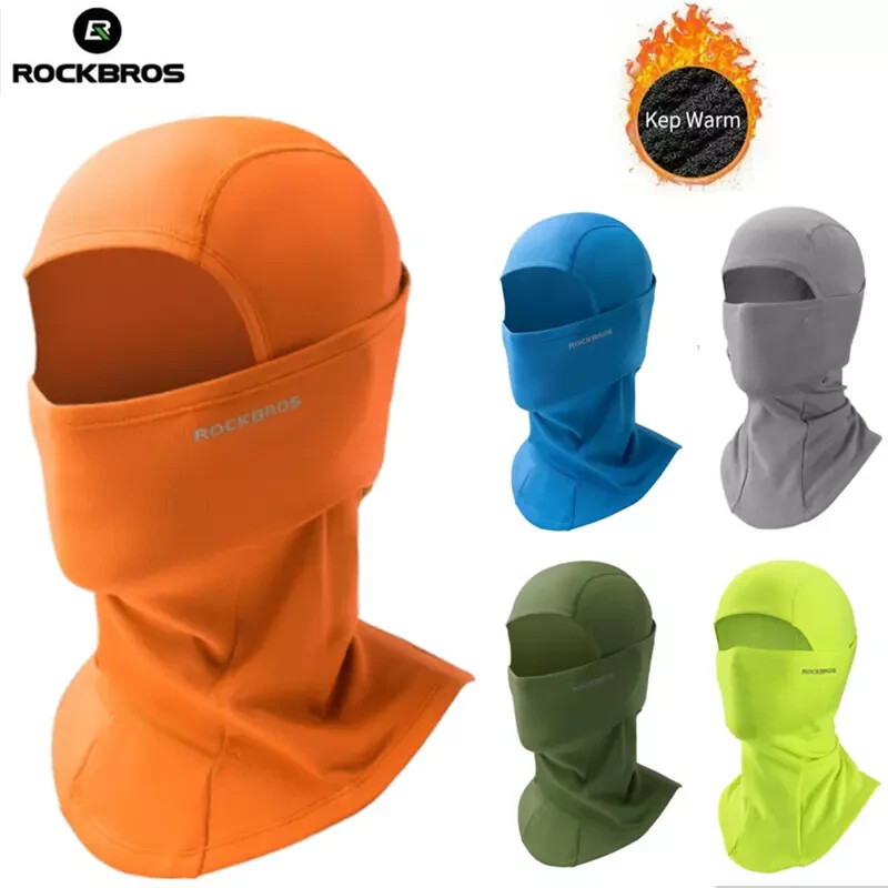 ROCKBROS Warm Cycling Hood Full Face Mask Fleece Windproof Winter Scarf 8 Colors