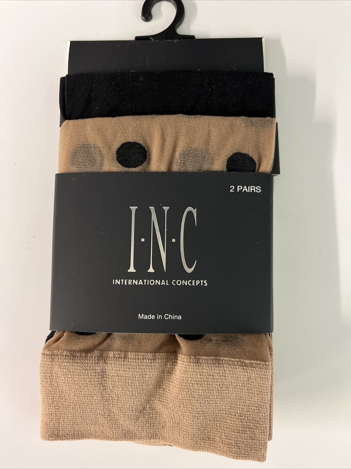 INC International Concepts Fashion Sheer Dot Anklet Simply Skinny Socks 2 Pairs