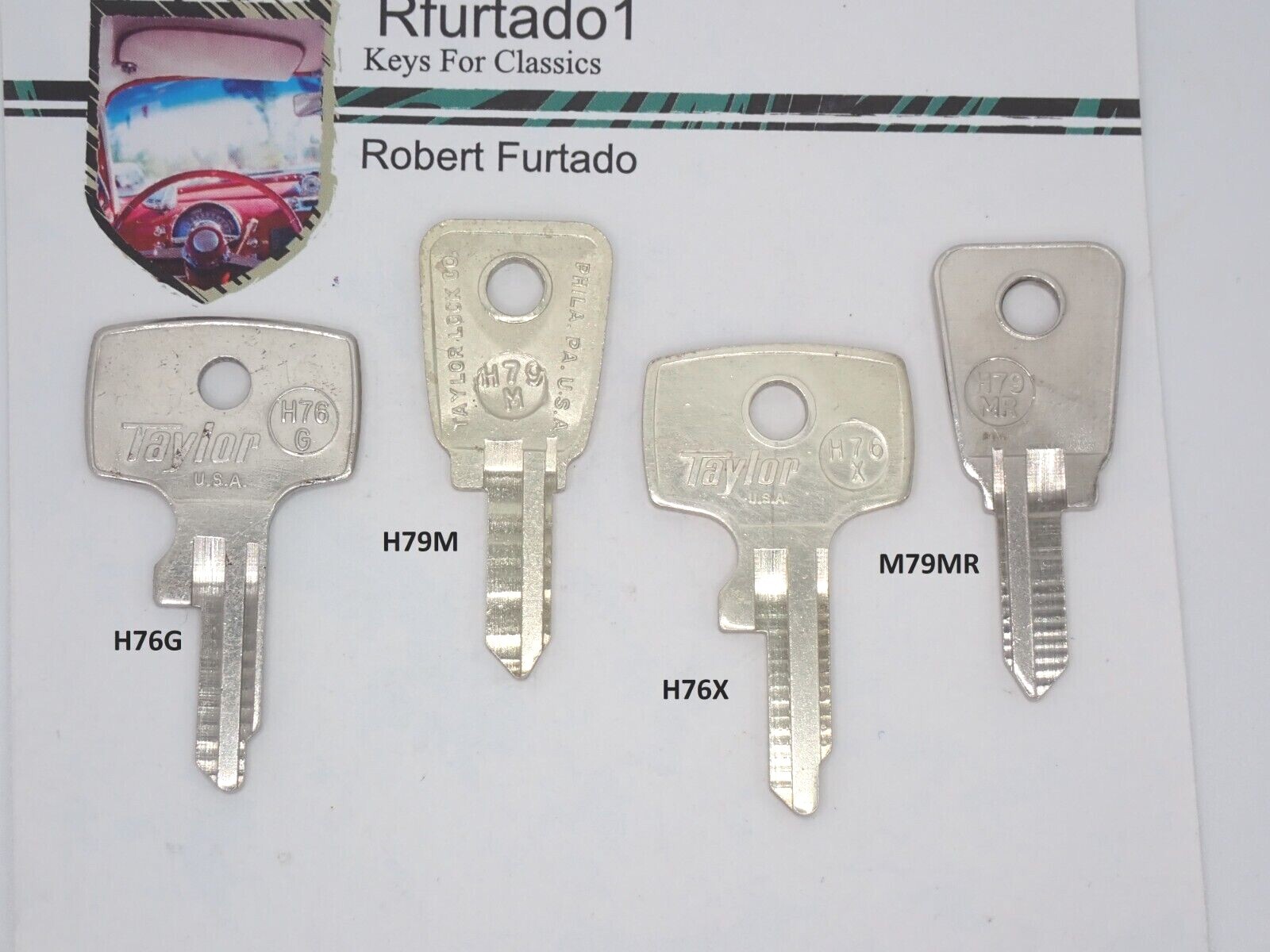 Key Blank for Vintage Honda Motorcycle 1962 to 1974 (H76G, H76X & H79M, H79MR)