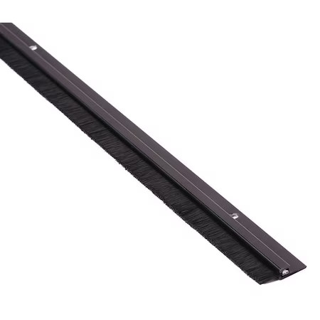 National Guard B606dkb-48 Door Sweep, 4 Ft., Aluminum, Nylon Brush