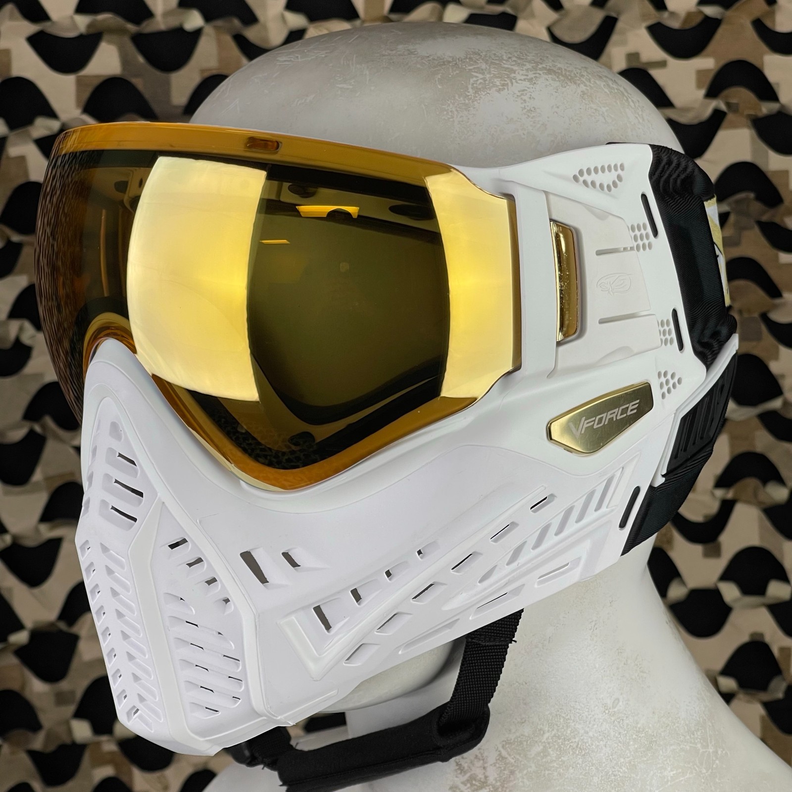NEW V-Force Profiler 2.0 Paintball Mask - SE White/Gold