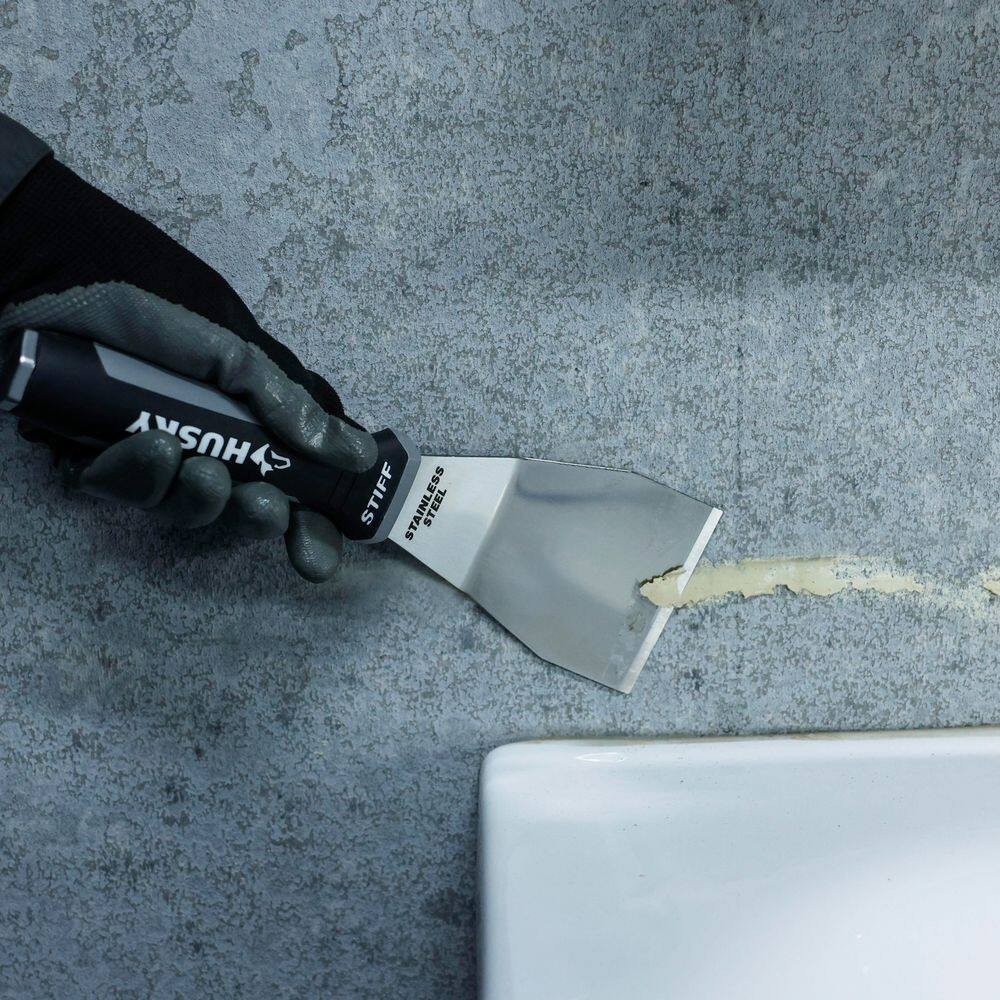 3 In. Bent Extendable Scraper with Stainless Steel Blade