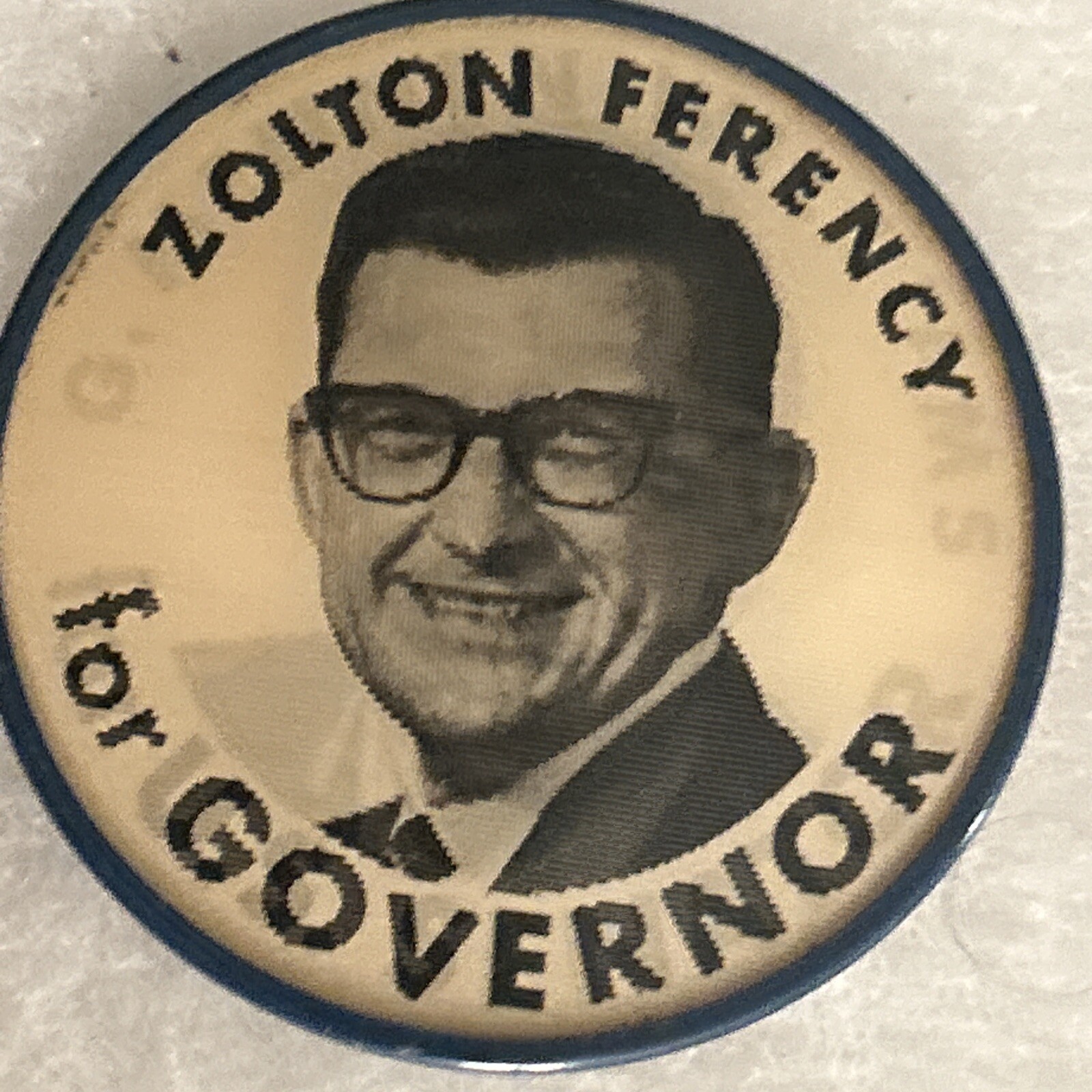 Ferency for Governor/ Williams for U.S. Senator Michigan flasher  2 1/2” pinback