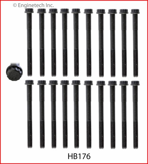 Enginetech HB176 Engine Head Bolt Set for Lexus and Toyota Models