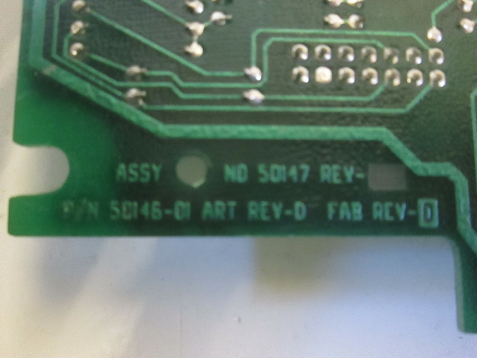 PCB Assy 50147, Working When Removed