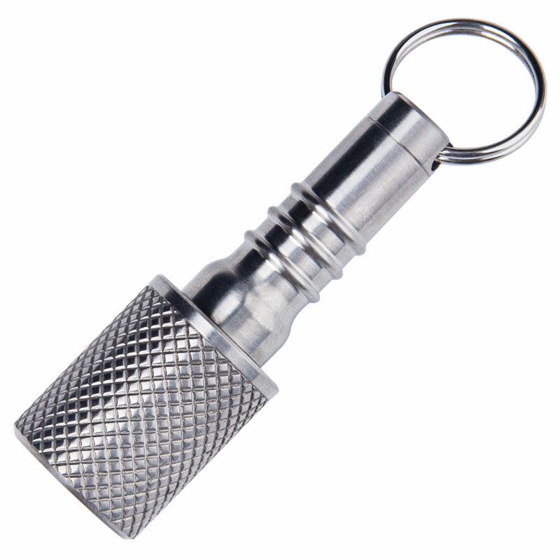Titanium Keychain Waterproof Box Sealed Container Portable Outdoor Pendant EDC