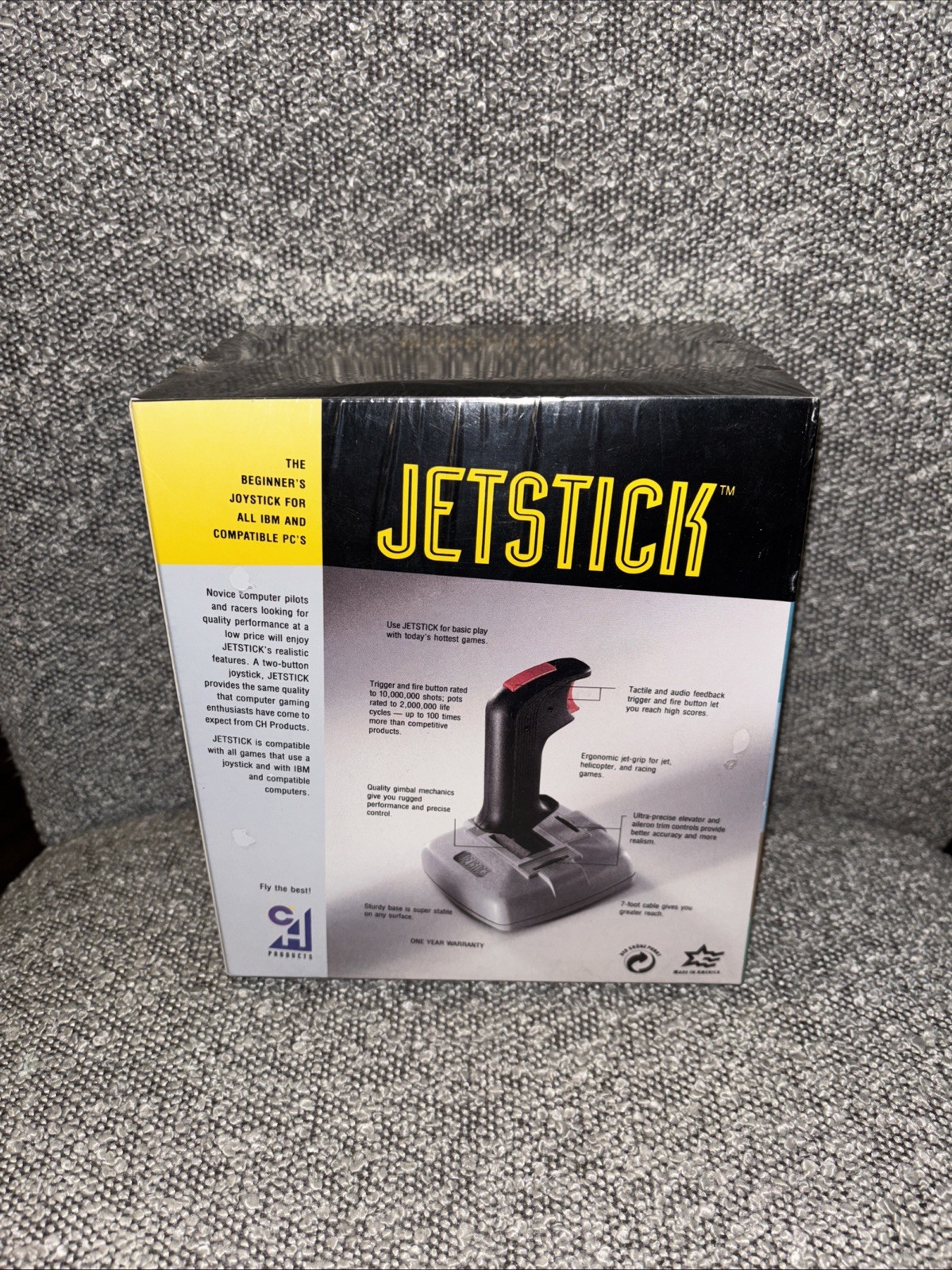 New & Sealed JS124 Vintage Joystick Controller Jetstick Computer IBM PC 200-505