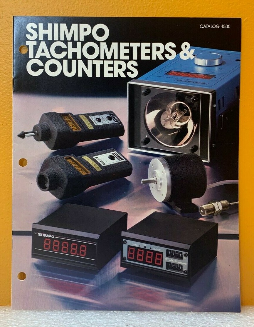 Shimpo Tachometers & Counters Catalog 1500.