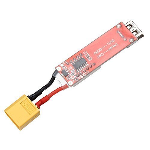 XT60-Plug Connector to USB Plug with Voltage LCD Display for iPhone Android
