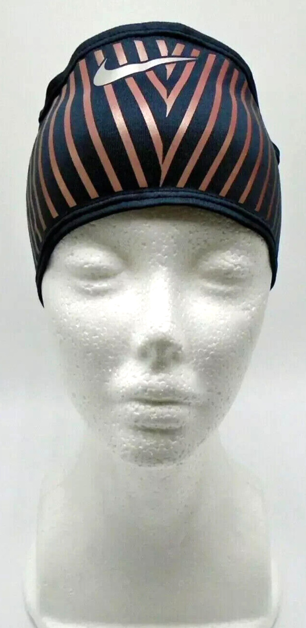 Nike Flash Dri-Fit Swoosh Headband Reflective Black/Hyper Crimson/Silver