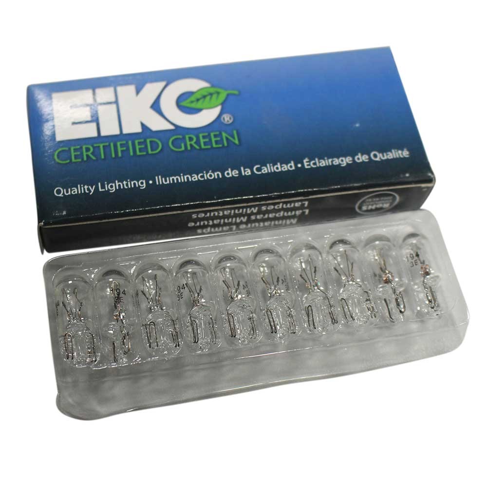 Miniature Lamp Light Bulbs - 14V - .27A - #194 - Set of 10