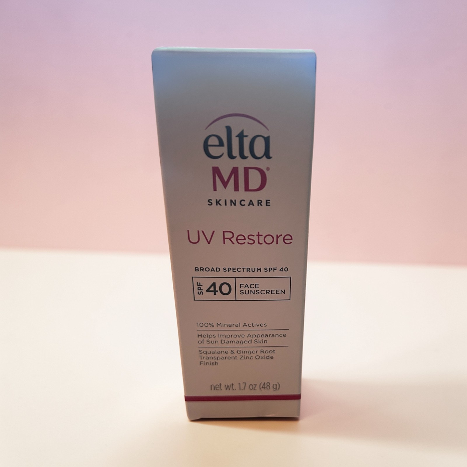 Elta MD UV Restore Broad Spectrum SPF40 48g 1.7oz Brand New