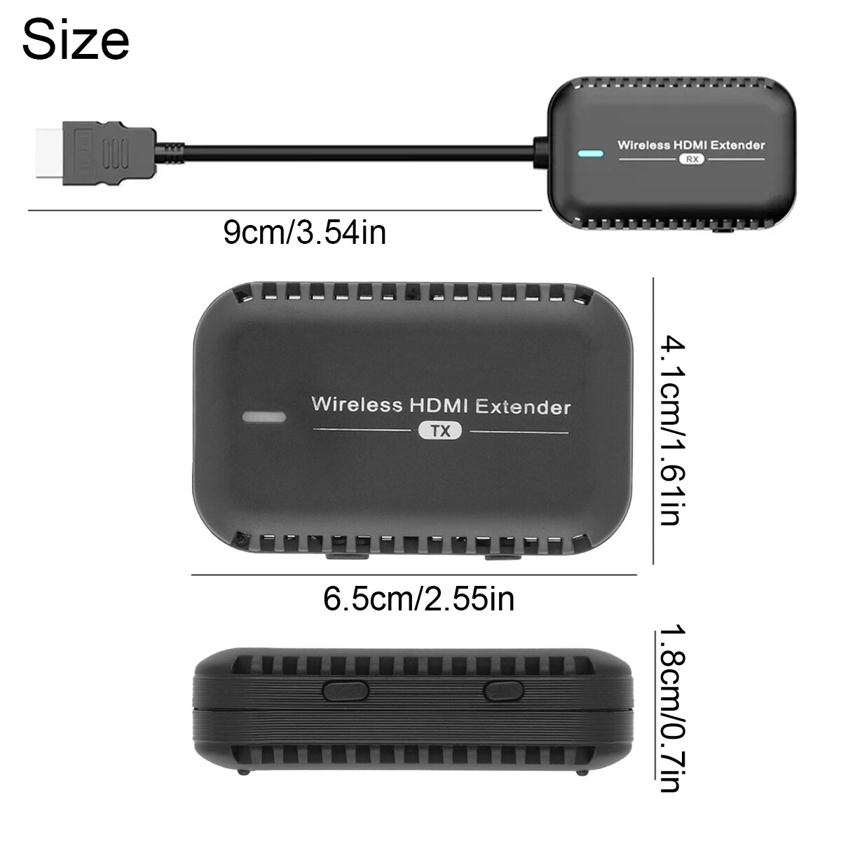 60Hz 1080P HDMI Wireless Extender Video Transmitter and Receiver Kit Long Range
