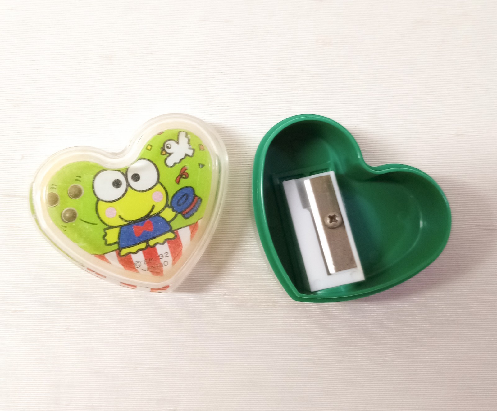 Vintage 1992 Sanrio Keroppi Pencil Sharpener w/ Mini Game