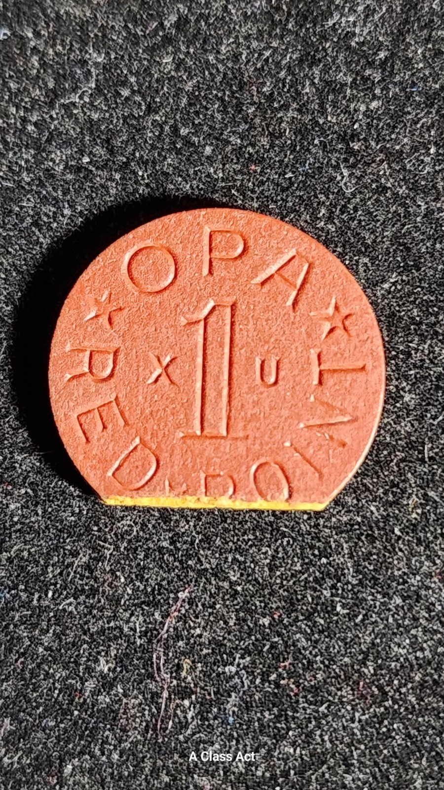 RARE OPA RED POINT TOKEN CLIPED  ERROR  X U. T6294