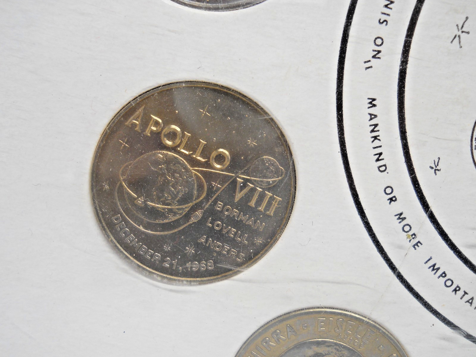 NASA Space Shuttle Missions Apollo 7-15 Challenge Coins in Protective Case