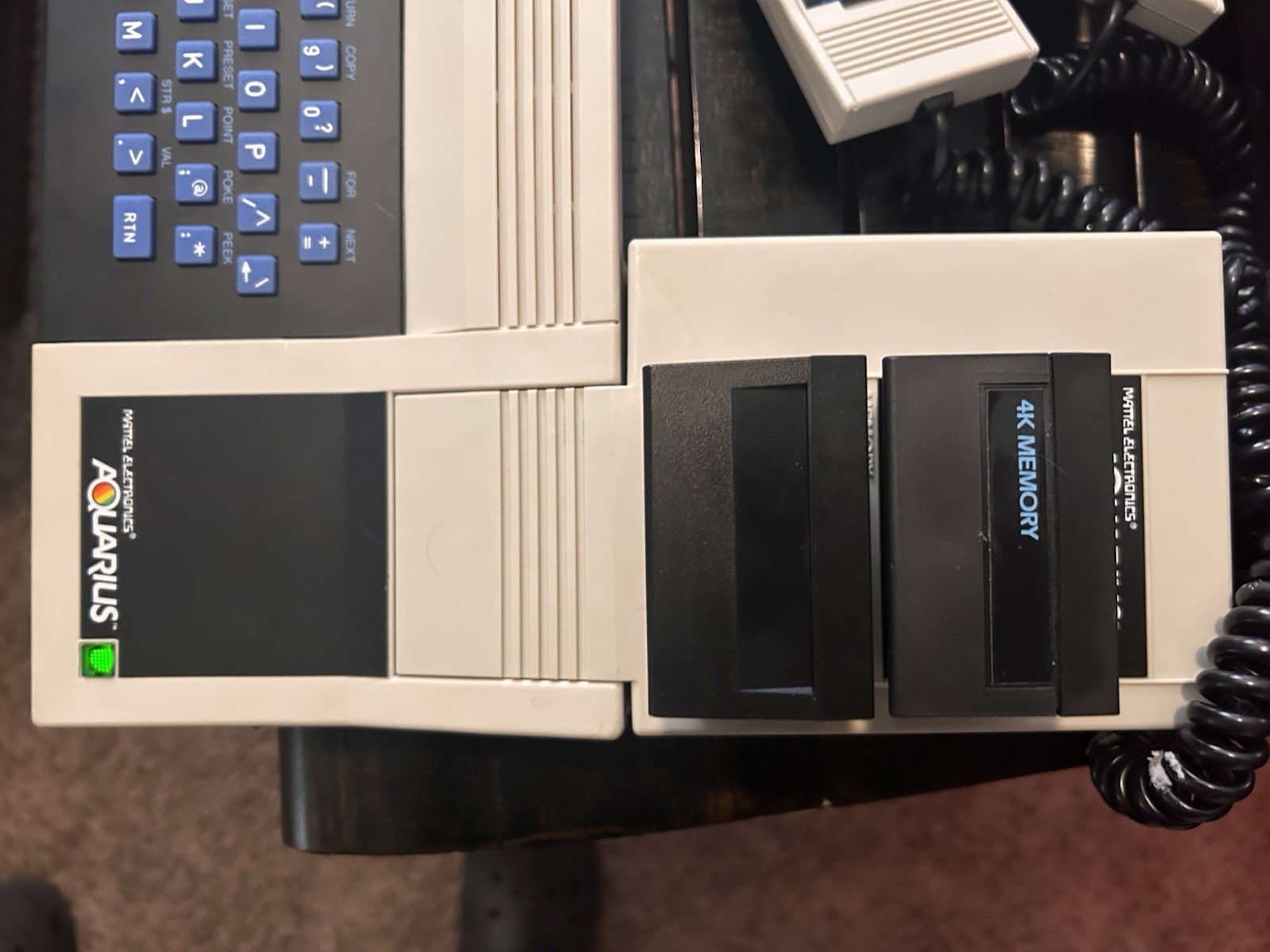 Mattel Aquarius Computer Game System, Mini Expander, 4K Memory, 1 Game & Adapter