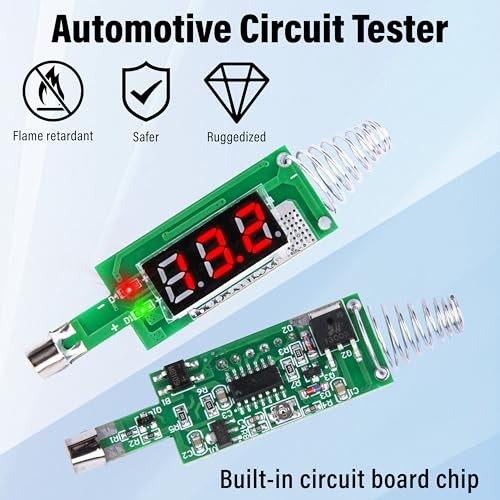 Automotive 5-90V DC Test Light with Voltmeter - Bidirectional Car - Test Light