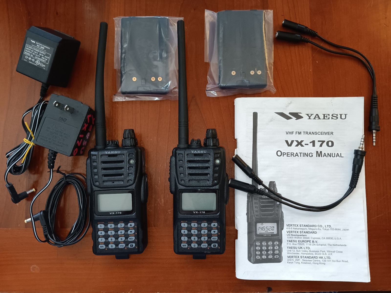 Yaesu VX-170 Ham Radios Portable Handheld VHF FM Transceivers