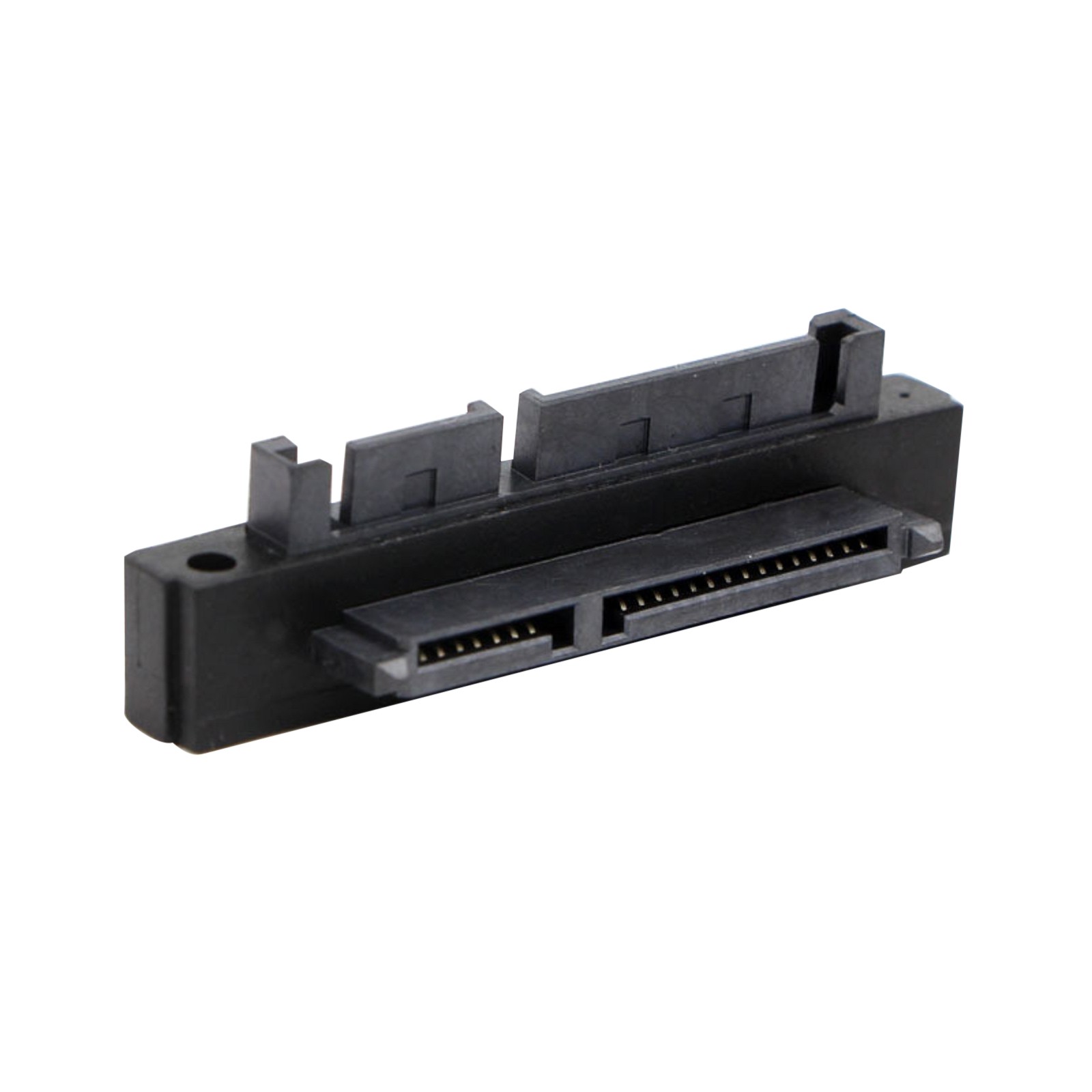 New 90 Degree SATA 22Pin 7+15 Male To SATA 22 Pin Female Convertor Adapter Cable