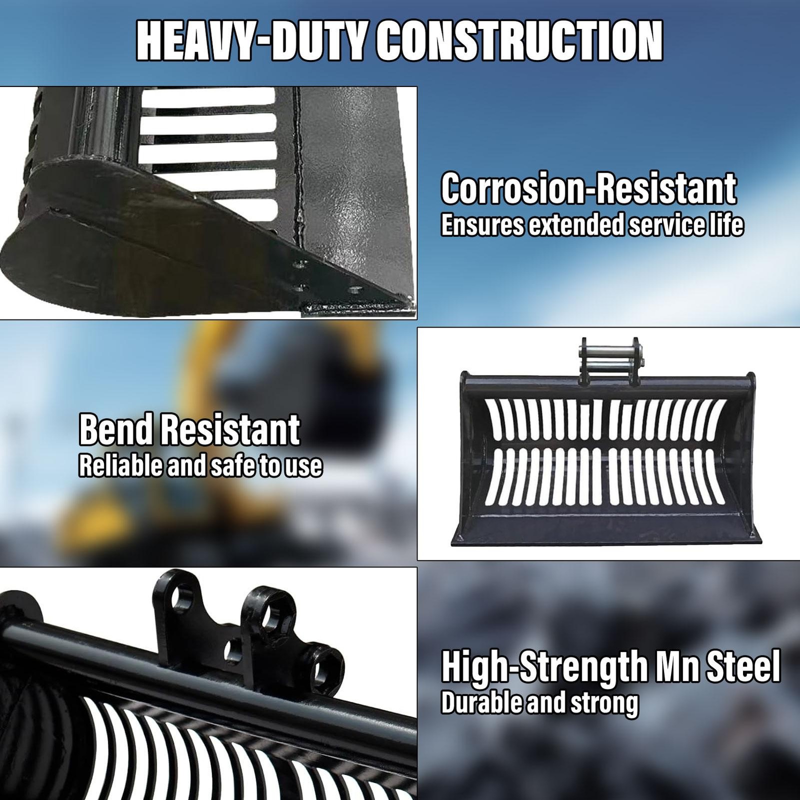 Attachment 600mm Screening Skeleton Bucket For Mini Excavators Digger