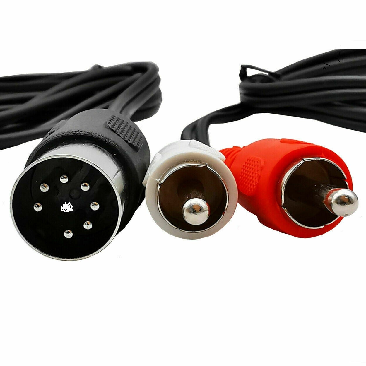 USA Custom Made Bang & Olufsen B&O 8-Pin DIN Male to RCA Plugs ( 12 inch ) HQ
