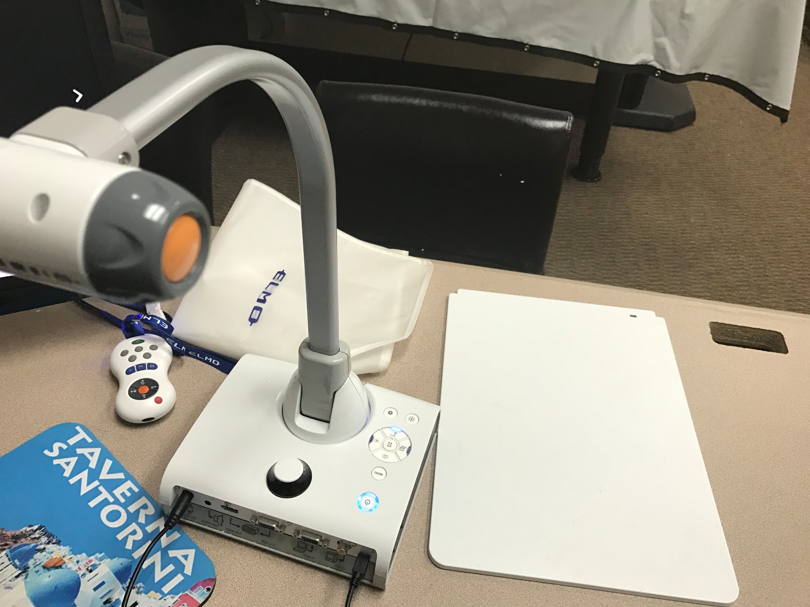 Pristine Genuine Elmo TT-12 Document Camera 3.4MP 12x 1080p with Epson Projector
