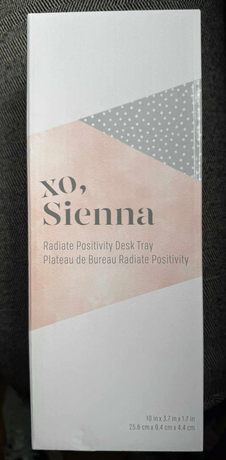 XO, Sienna Radiate Positivity Desk Tray New in Box!