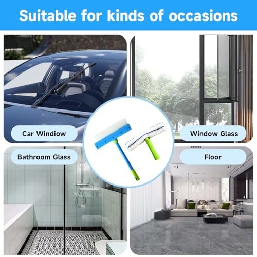 Recyclable Silicone Window Squeegee Kit – 3-in-1 Glass Cleaning Tool with